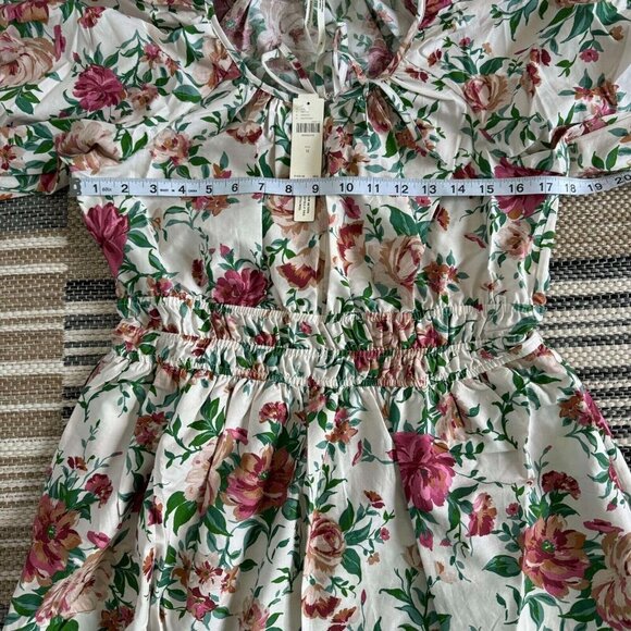 Anthropologie Women's The Somerset Maxi Dress Puff-Sleeve Floral Multicolor Sz M - Picture 12 of 14